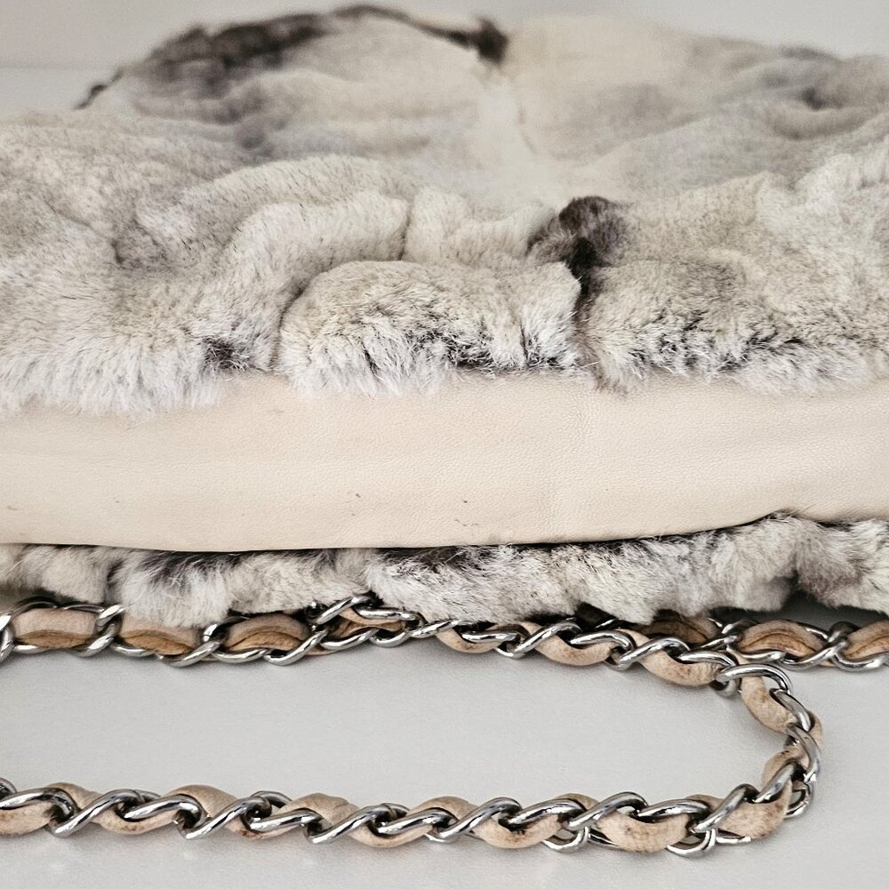 Chanel Sheared Mink Handbag with Silver Hardware - Picture 6 of 10